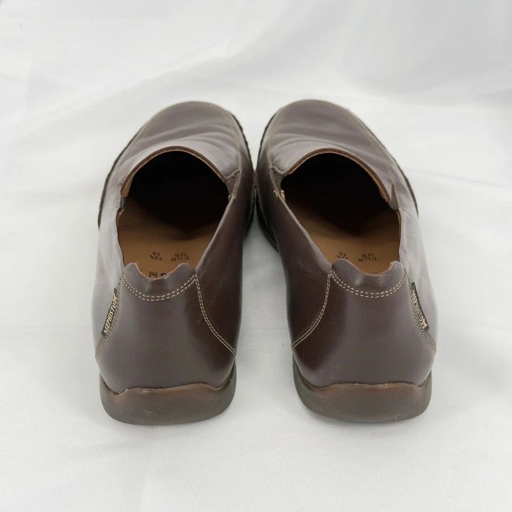 Mephisto‎ Mens Brown Leather Cool Air Slip On Driving Loafer Shoes Size US 13